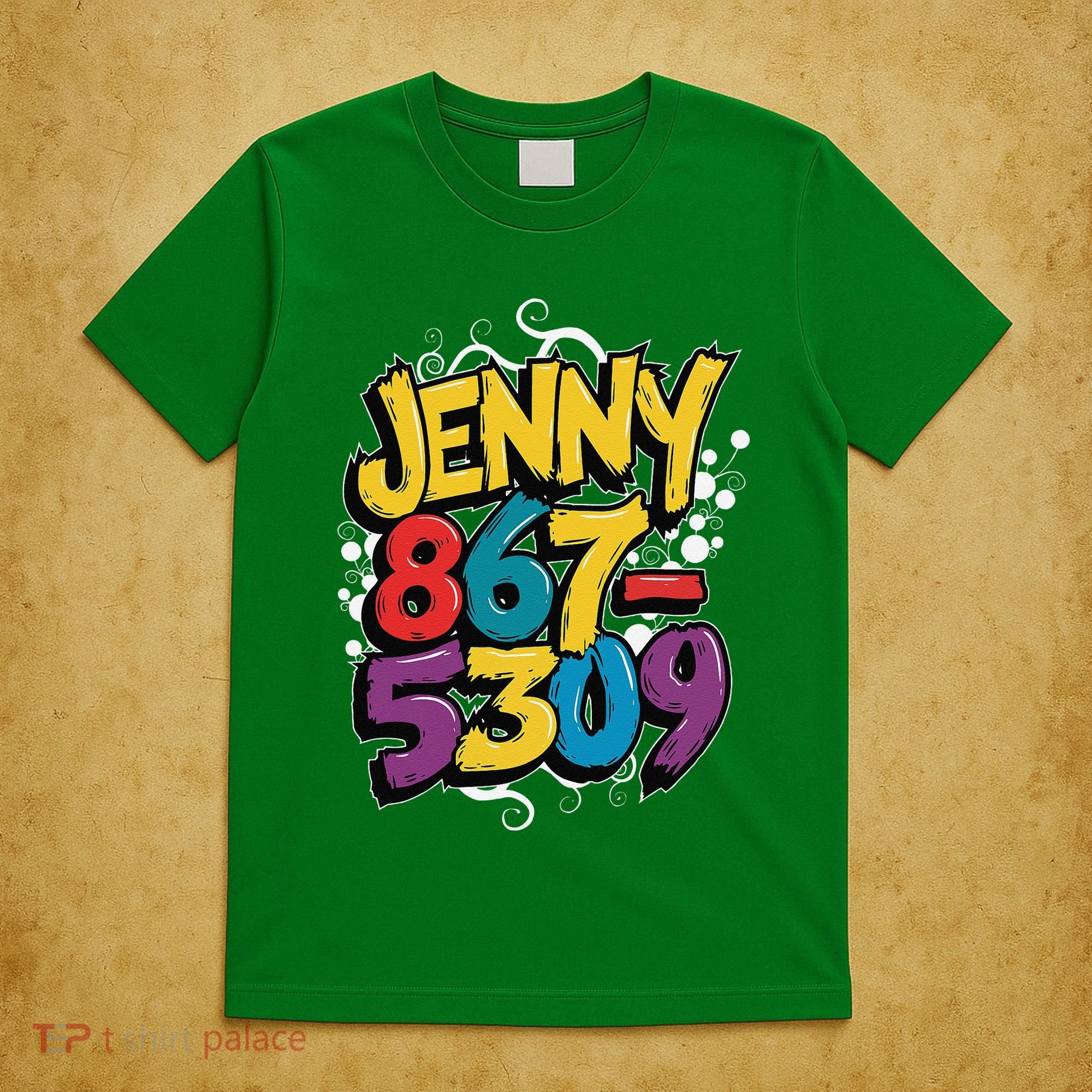 Nostalgic Jenny Phone Number 867 5309 Retro Music 80s Funny T-Shirt