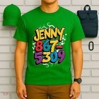 Nostalgic Jenny Phone Number 867 5309 Retro Music 80s Funny T-Shirt thumb 6