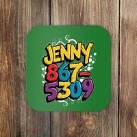 Nostalgic Jenny Phone Number 867 5309 Retro Music 80s Funny Coaster thumb 0