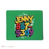Nostalgic Jenny Phone Number 867 5309 Retro Music 80s Funny Mousepad thumb 0