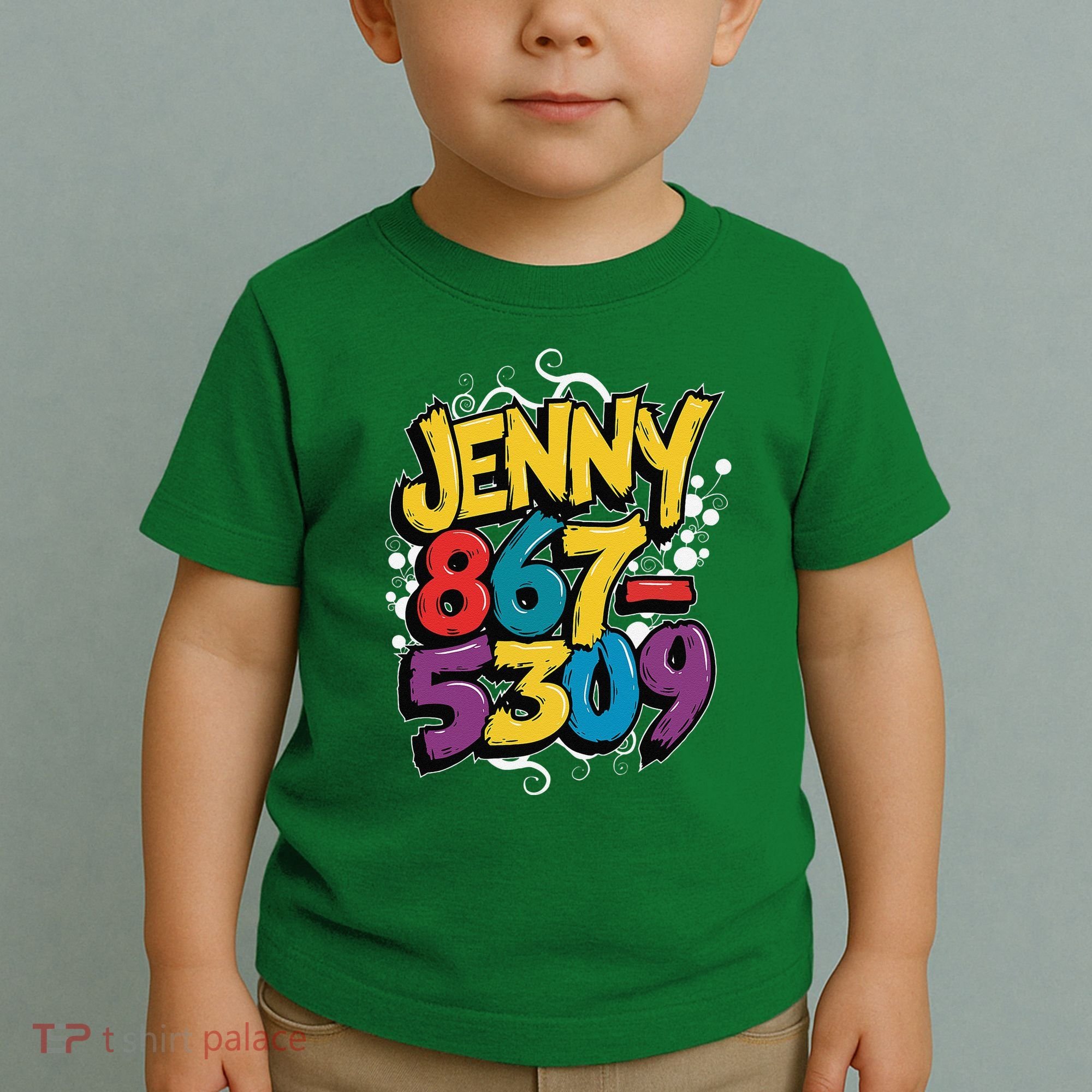 Nostalgic Jenny Phone Number 867 5309 Retro Music 80s Funny Toddler T-Shirt