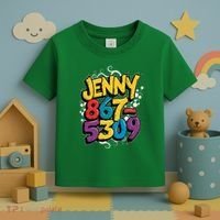 Nostalgic Jenny Phone Number 867 5309 Retro Music 80s Funny Toddler T-Shirt thumb 3