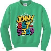 Nostalgic Jenny Phone Number 867 5309 Retro Music 80s Funny Kids Sweatshirt thumb 0