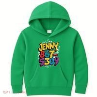 Nostalgic Jenny Phone Number 867 5309 Retro Music 80s Funny Kids Hoodie thumb 0
