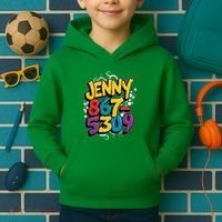 Nostalgic Jenny Phone Number 867 5309 Retro Music 80s Funny Kids Hoodie thumb 2