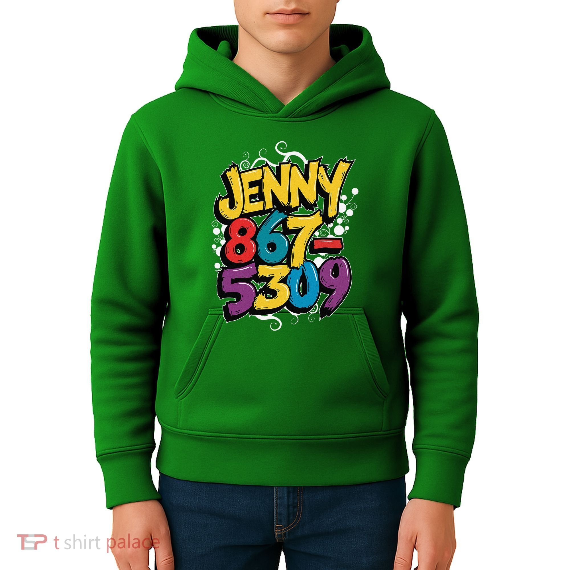 Nostalgic Jenny Phone Number 867 5309 Retro Music 80s Funny Kids Hoodie