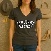 New Jersey Paterson Women's V-Neck T-Shirt thumb 3
