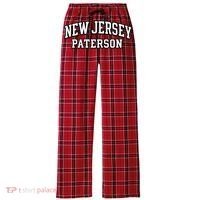 New Jersey Paterson Women's Flannel Plaid Pajama Pants thumb 0