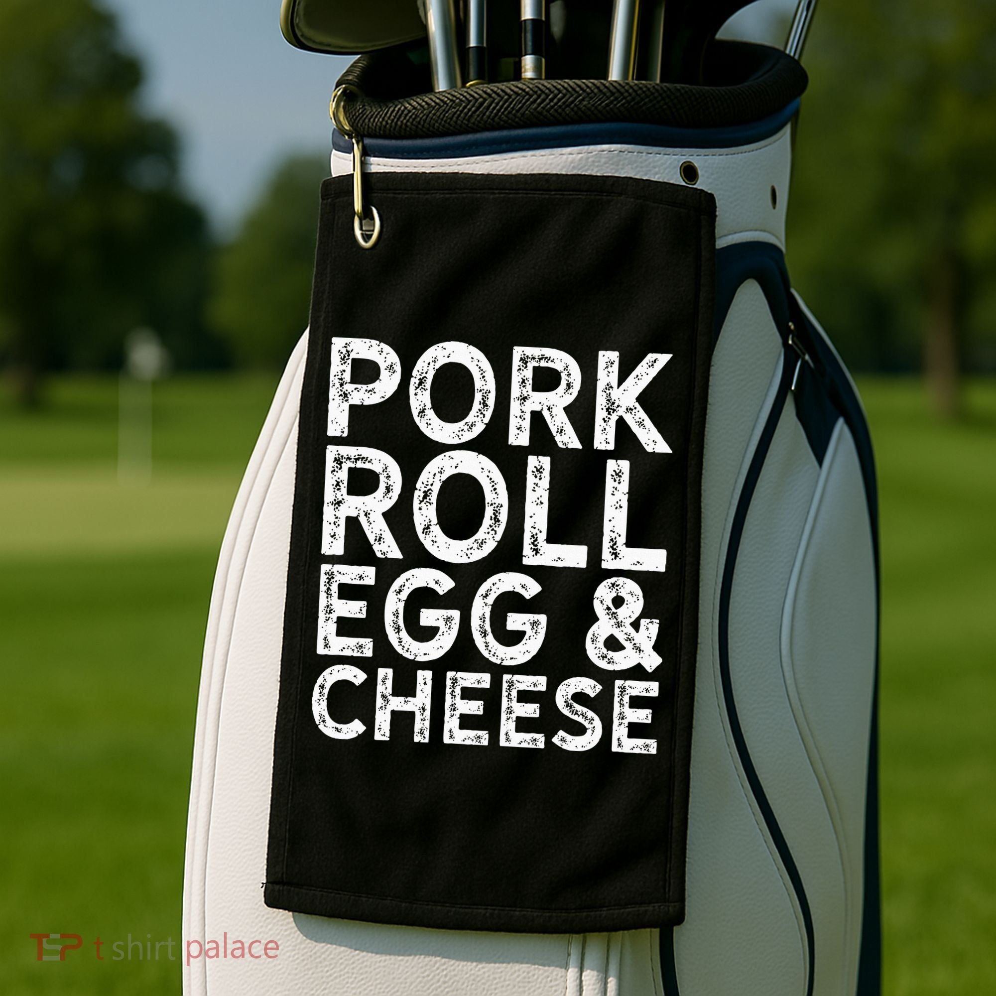 New Jersey Pork Roll Egg And Cheese Golf Towel
