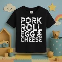 New Jersey Pork Roll Egg And Cheese Toddler T-Shirt thumb 3
