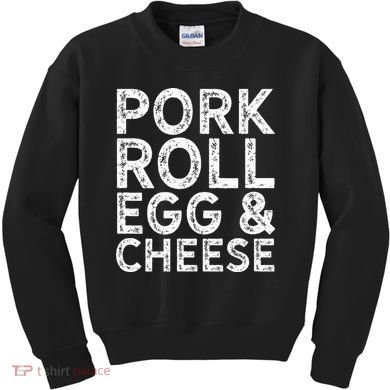New Jersey Pork Roll Egg And Cheese Kids Sweatshirt