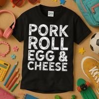 New Jersey Pork Roll Egg And Cheese Kids T-Shirt thumb 3