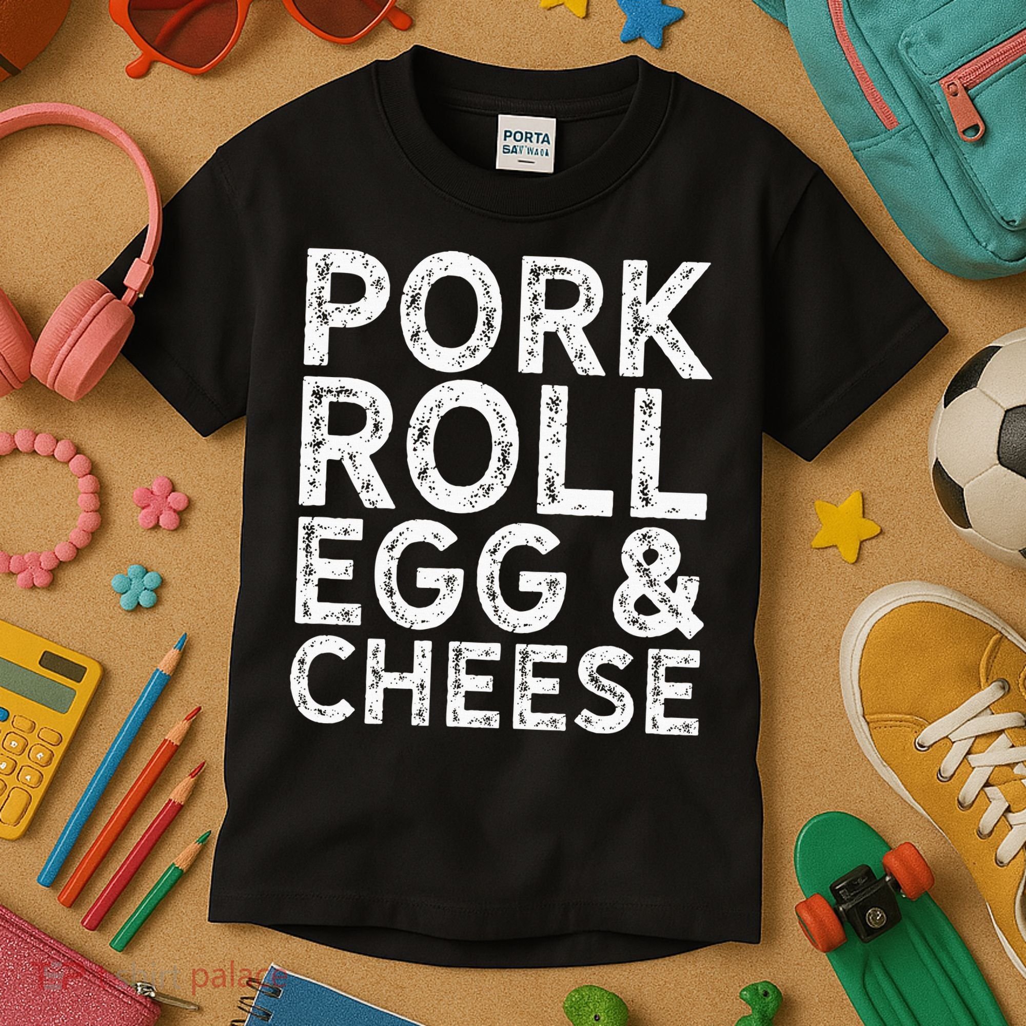 New Jersey Pork Roll Egg And Cheese Kids T-Shirt
