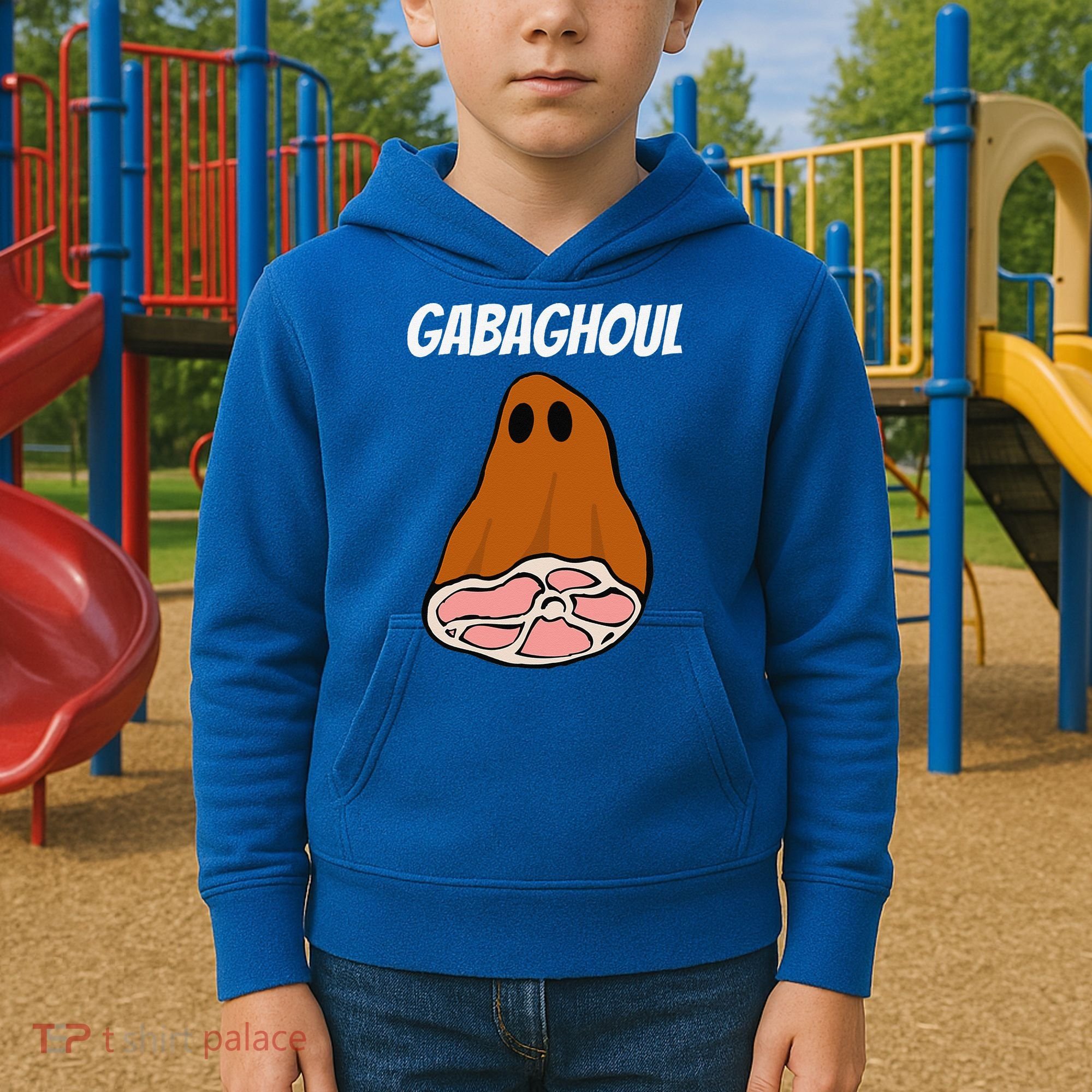 New Jersey Slang Halloween Dry Cured Meat Gabaghoul Gabagool Kids Hoodie