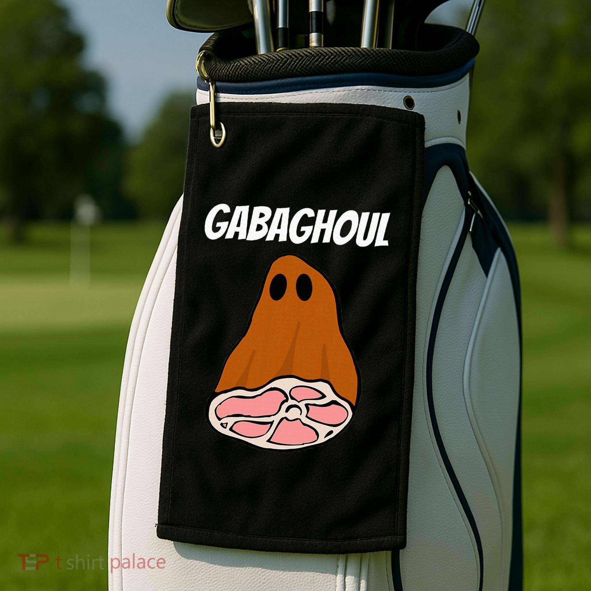 New Jersey Slang Halloween Dry Cured Meat Gabaghoul Gabagool Golf Towel