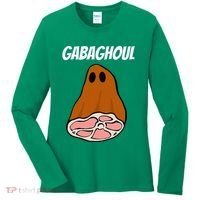 New Jersey Slang Halloween Dry Cured Meat Gabaghoul Gabagool Women's Long Sleeve Shirt thumb 0