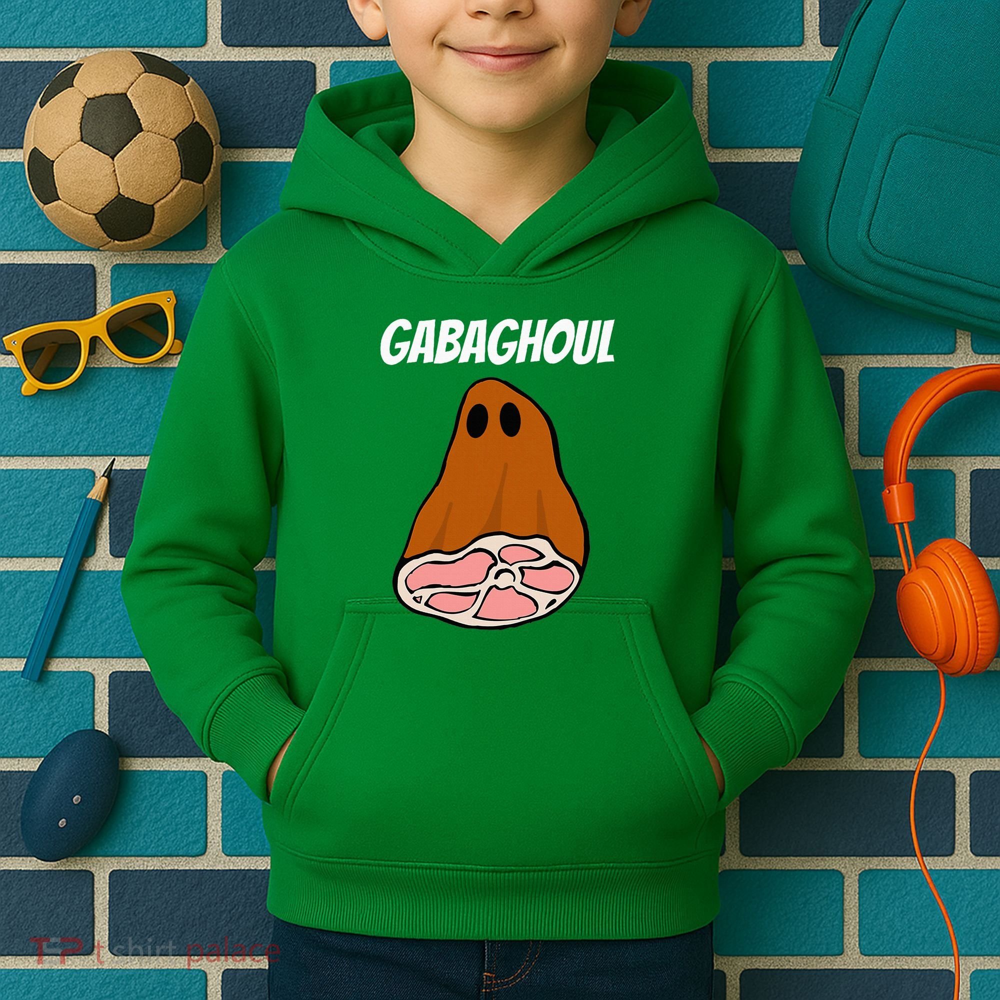 New Jersey Slang Halloween Dry Cured Meat Gabaghoul Gabagool Kids Hoodie