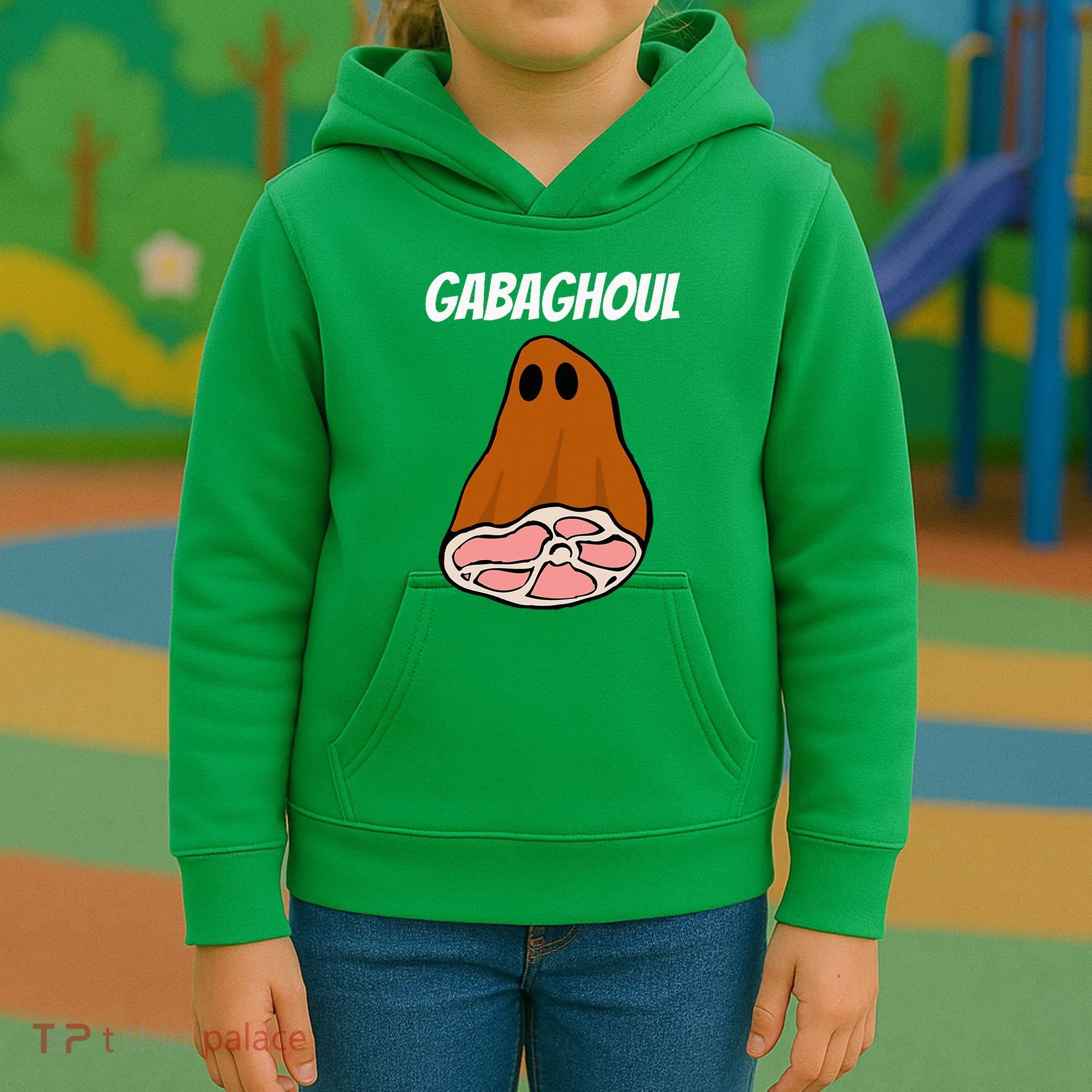 New Jersey Slang Halloween Dry Cured Meat Gabaghoul Gabagool Kids Hoodie