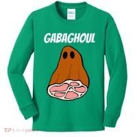 New Jersey Slang Halloween Dry Cured Meat Gabaghoul Gabagool Kids Long Sleeve Shirt thumb 0