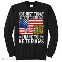 Not Just Today But Every Single Day Thank You Veterans  Sweatshirt thumb 0