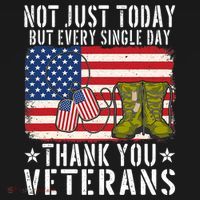 Not Just Today But Every Single Day Thank You Veterans  Women's Tank Top thumb 5