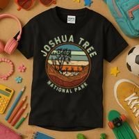 Nature Joshua Tree National Park Vacation Kids T-Shirt thumb 3