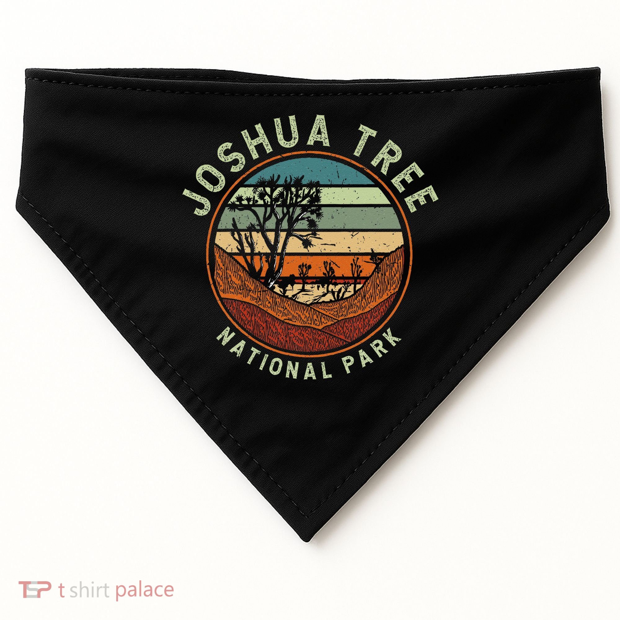 Nature Joshua Tree National Park Vacation USA-Made Doggie Bandana
