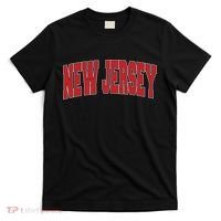 New Jersey Usa State Nj Varsity Style Vintage Sports T-Shirt thumb 0