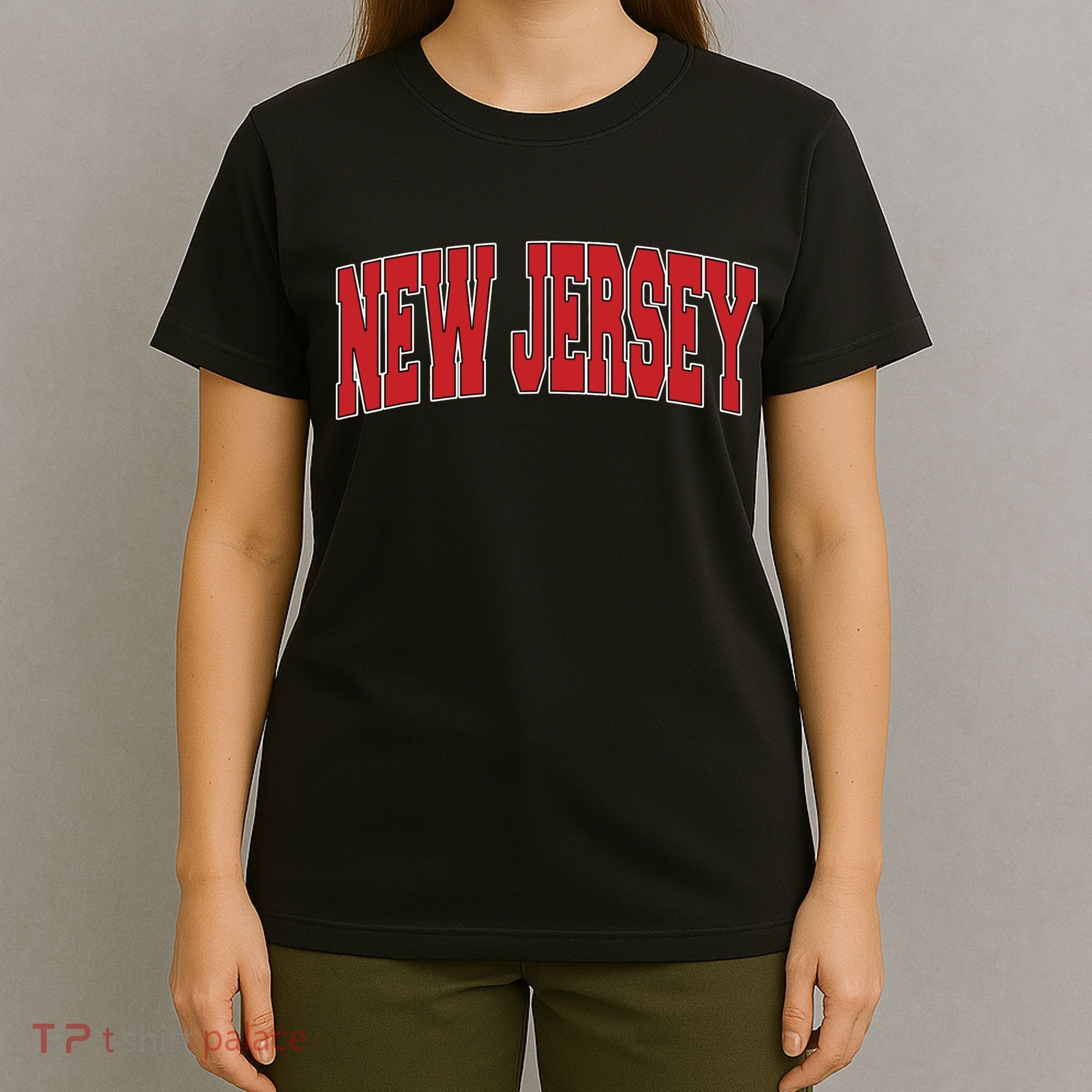 New Jersey Usa State Nj Varsity Style Vintage Sports T-Shirt