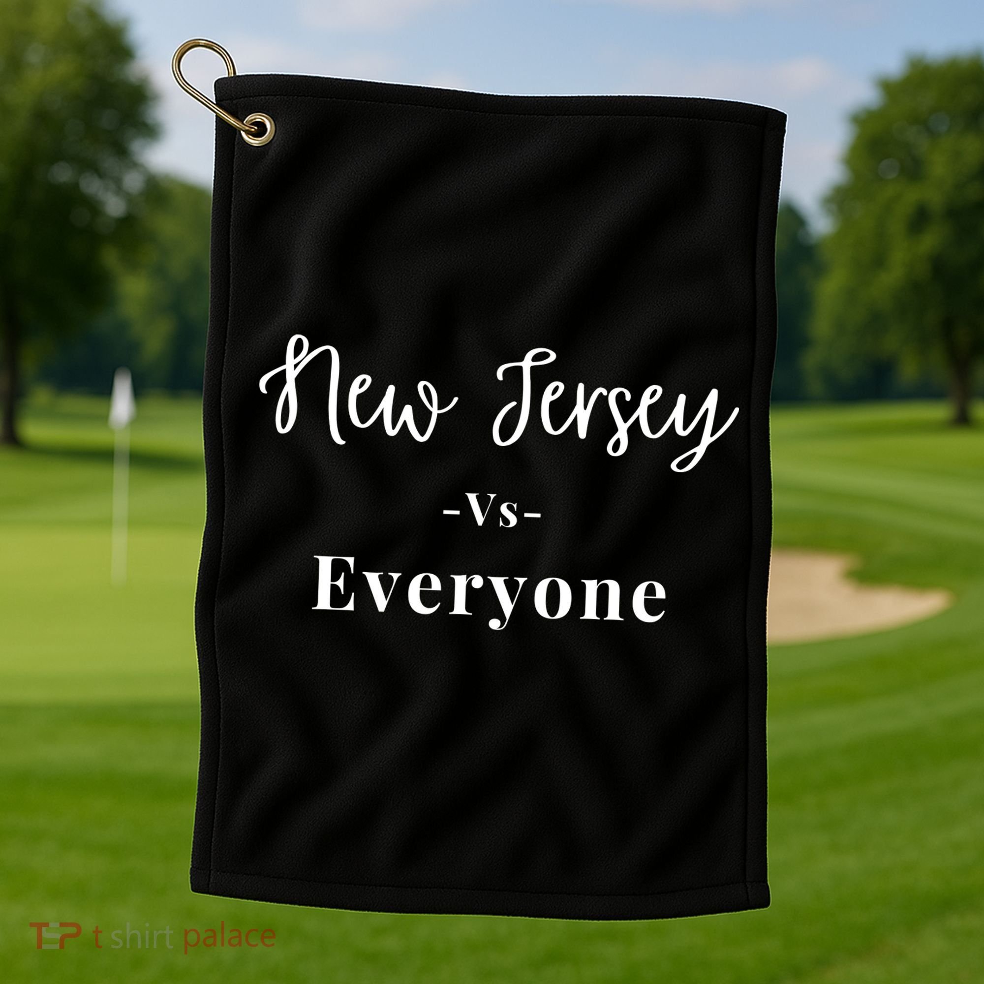New Jersey Vs Everyone Golf Towel