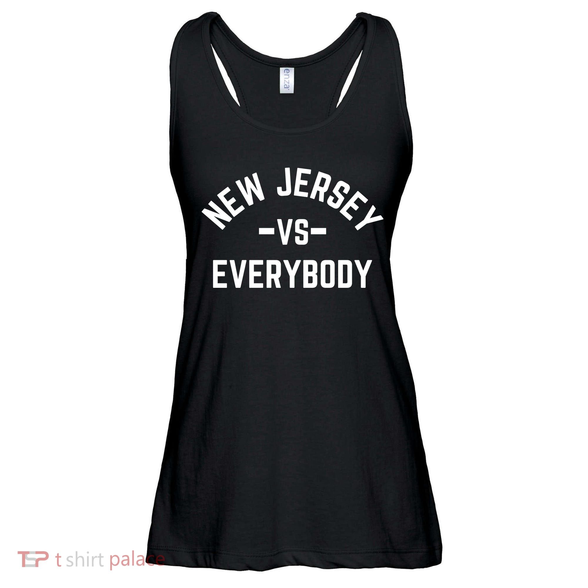 New Jersey Vs Everybody Ladies Essential Flowy Tank