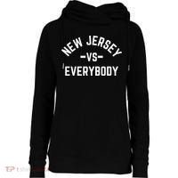 New Jersey Vs Everybody Womens Funnel Neck Pullover Hood thumb 0