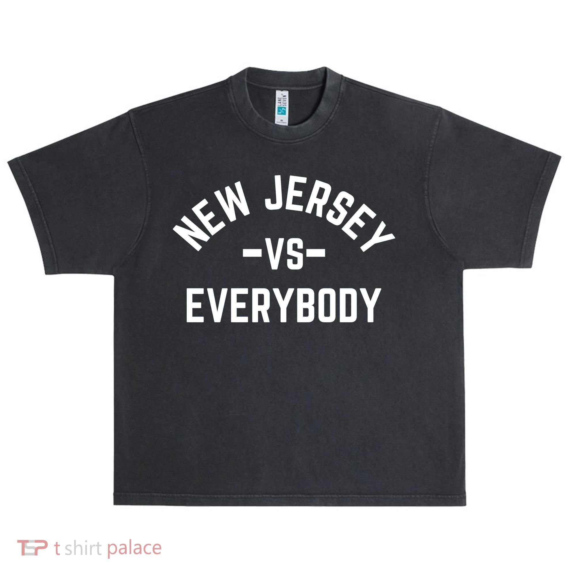 New Jersey Vs Everybody Urban Oversized Heavyweight T-Shirt