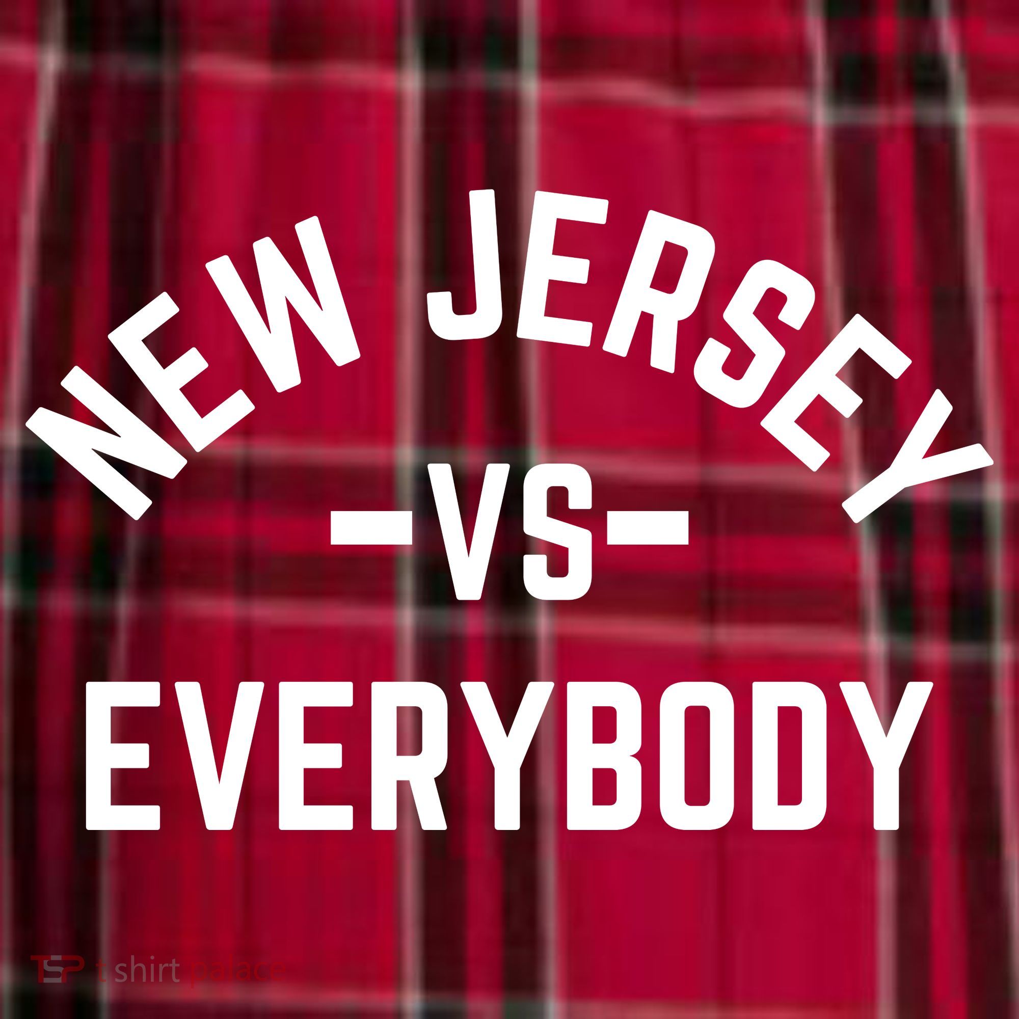 New Jersey Vs Everybody Men's Flannel Plaid Pajama Pants