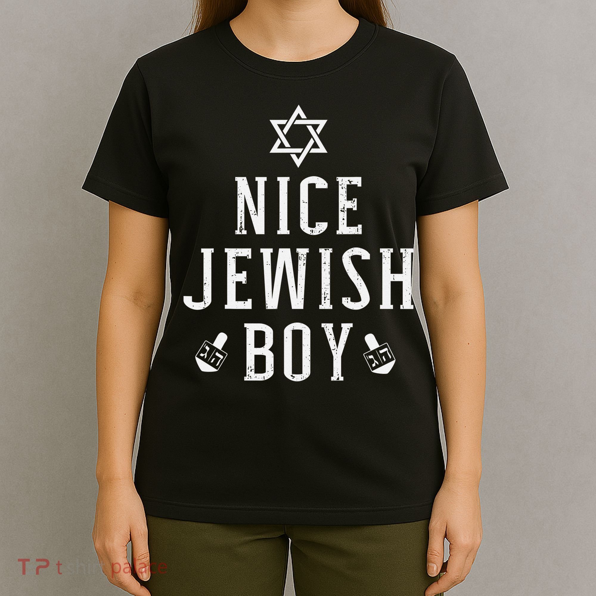 Nice jewish  with dreidel for hanukkah or Bar Mitzvah  T-Shirt