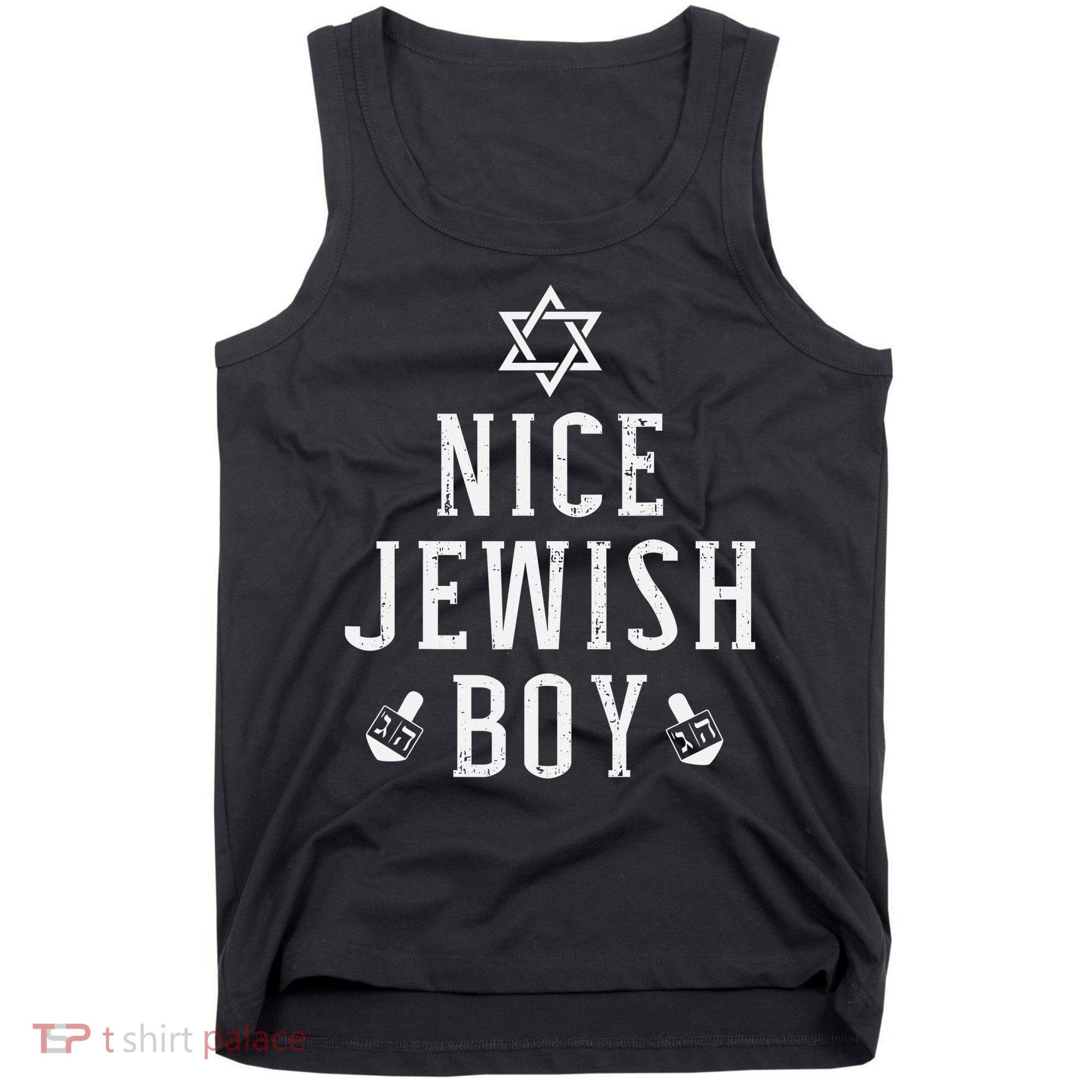 Nice jewish  with dreidel for hanukkah or Bar Mitzvah  Tank Top