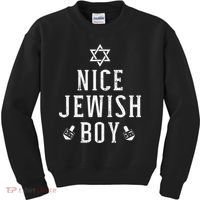 Nice jewish  with dreidel for hanukkah or Bar Mitzvah  Kids Sweatshirt thumb 0