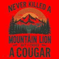 Never Killed A Mountain Lion But I've Choked A Cougar Quotes Santa Hat thumb 1
