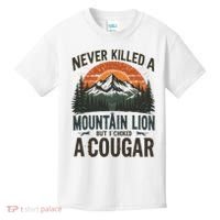Never Killed A Mountain Lion But I've Choked A Cougar Quotes Kids T-Shirt thumb 0