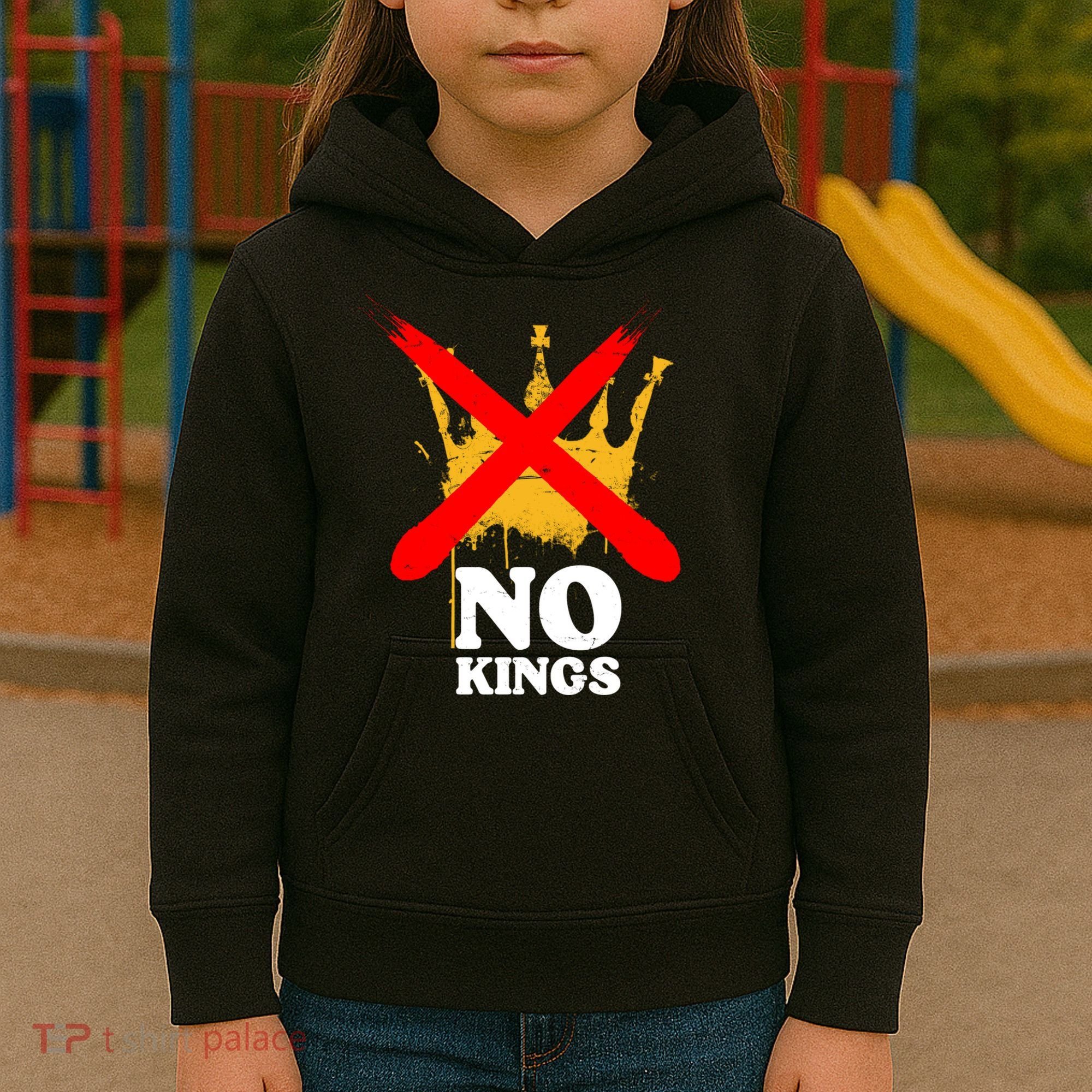 No King Anti-Trump Kids Hoodie