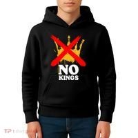 No King Anti-Trump Kids Hoodie thumb 4