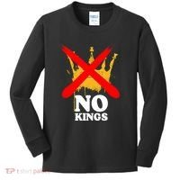 No King Anti-Trump Kids Long Sleeve Shirt thumb 0
