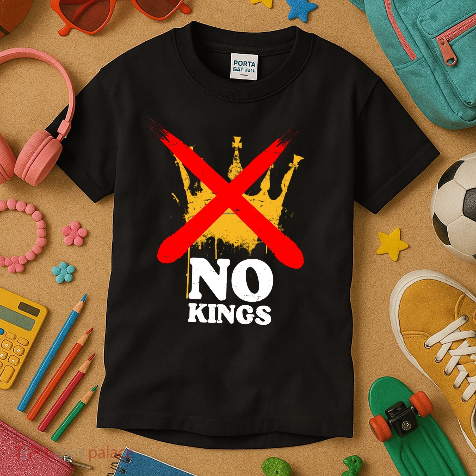 No King Anti-Trump Kids T-Shirt
