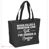 Never Killed A Mountain Lion But I've Choked A Cougar  Tote Bag thumb 2