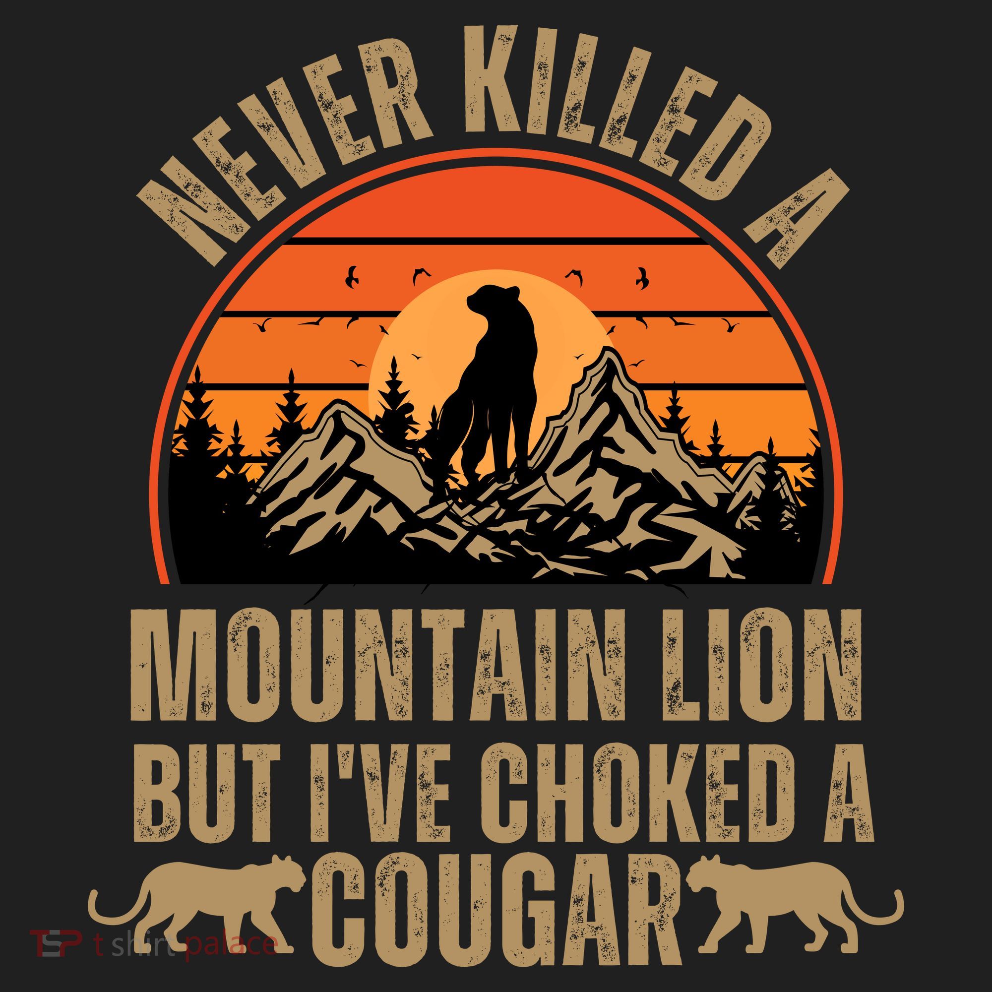 Never Killed A Mountain Lion But I've Choked A Cougar Quotes Beanie