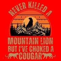 Never Killed A Mountain Lion But I've Choked A Cougar Quotes Santa Hat thumb 1