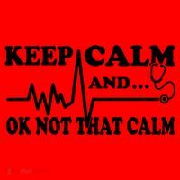 Nurse Keep Calm And Ok Not That Calm Funny Cardiac Nursing Gift Santa Hat thumb 1