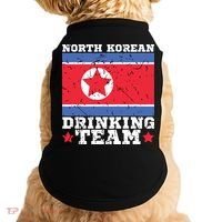 North Korean Drinking Team Funny North Korea Flag Beer Doggie Tank thumb 0