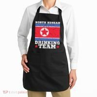 North Korean Drinking Team Funny North Korea Flag Beer Apron thumb 2