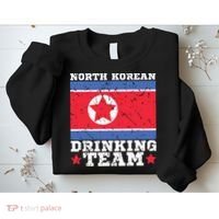 North Korean Drinking Team Funny North Korea Flag Beer Sweatshirt thumb 2